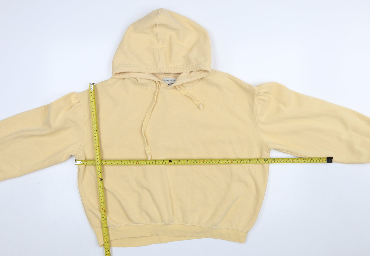 Urban Outfitters Women's Beige Pullover Hoodie Size M Cotton Blend