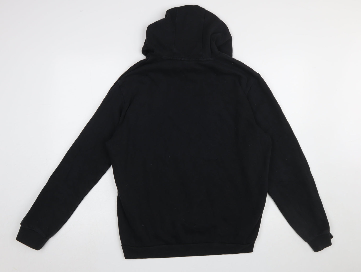 Adidas Men's Black Pullover Hoodie L Fleece Logo Sportswear