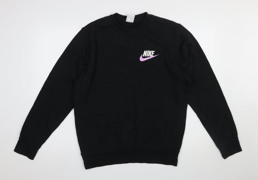 Nike Men's Black Small Pullover Crew Neck Sweatshirt