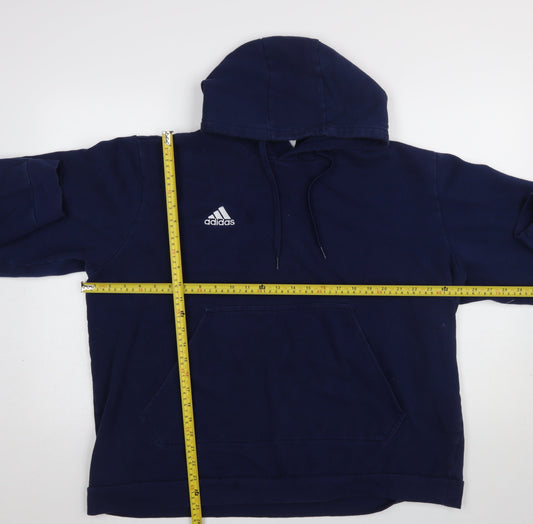 Adidas Men’s Blue 2XL Pullover Hoodie Fleece Sweatshirt