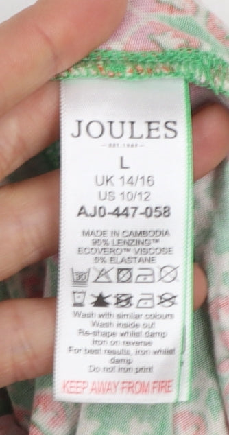 Joules Women’s Multicoloured Geometric Fit & Flare Dress L