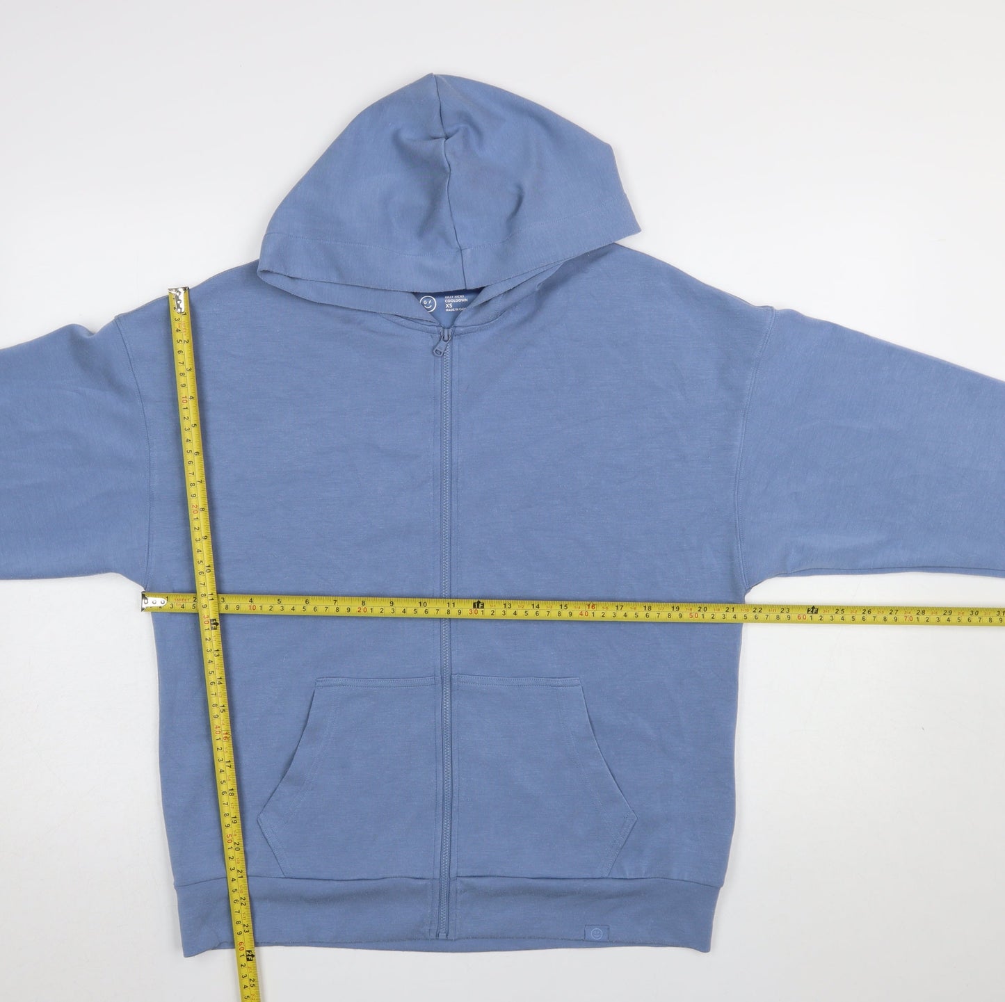Gilly Hicks Womens Blue Full Zip Hoodie XS Lightweight Casual