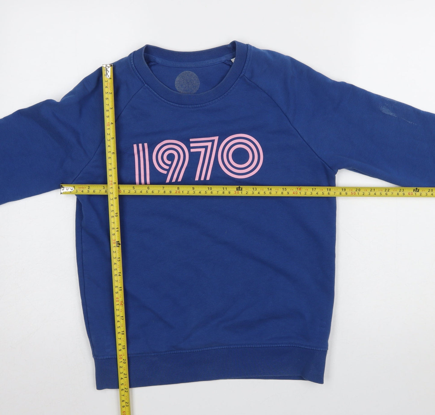 Stanley/Stella Womens Blue 1970 Graphic Pullover Sweatshirt XXS