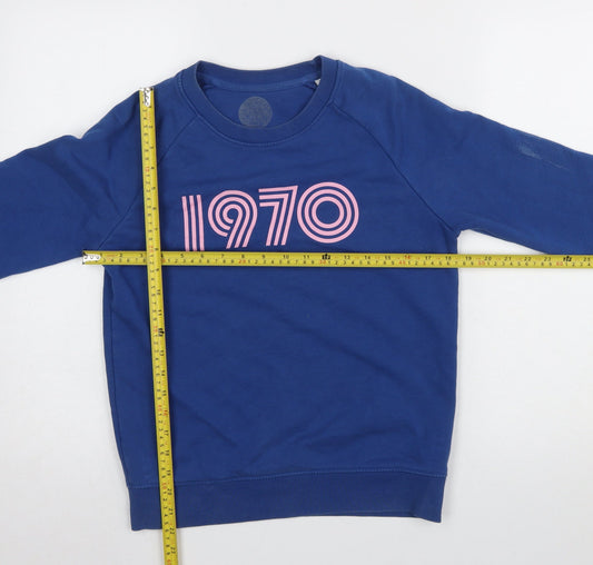 Stanley/Stella Womens Blue 1970 Graphic Pullover Sweatshirt XXS