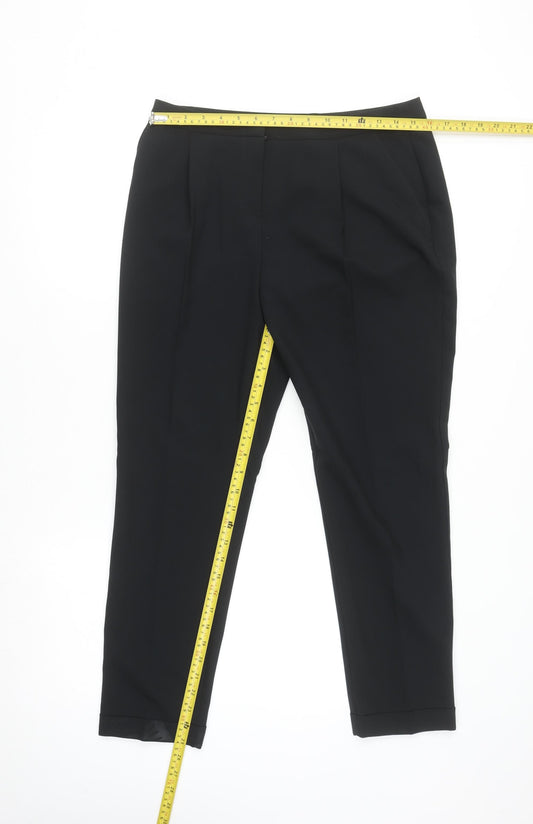 Dorothy Perkins Women’s Black Size 10 Cropped Trousers Workwear