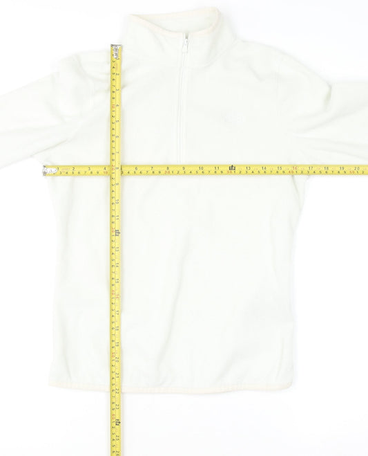 The North Face Women's White Fleece Pullover Hoodie S