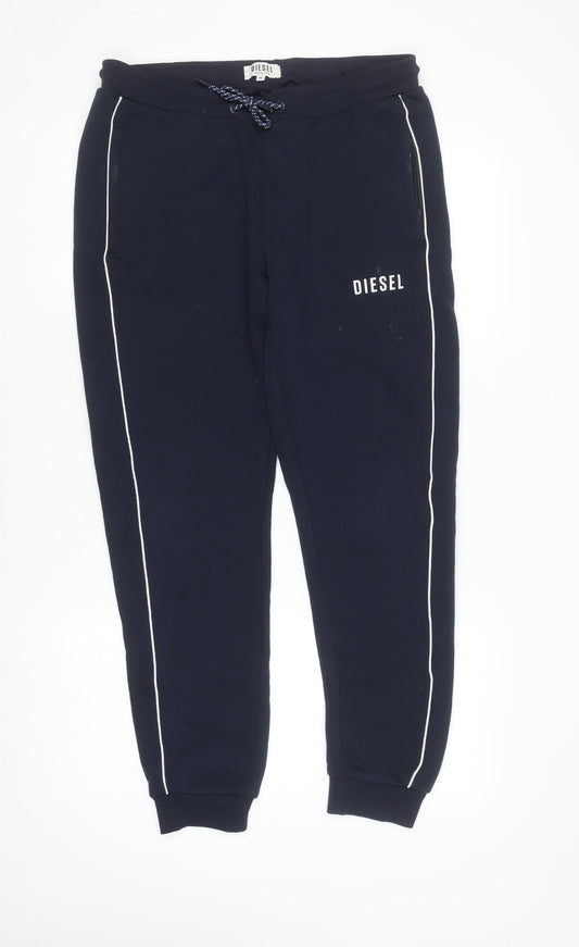 Diesel Men's Black Jogger Tracksuit Bottoms M Regular Fit
