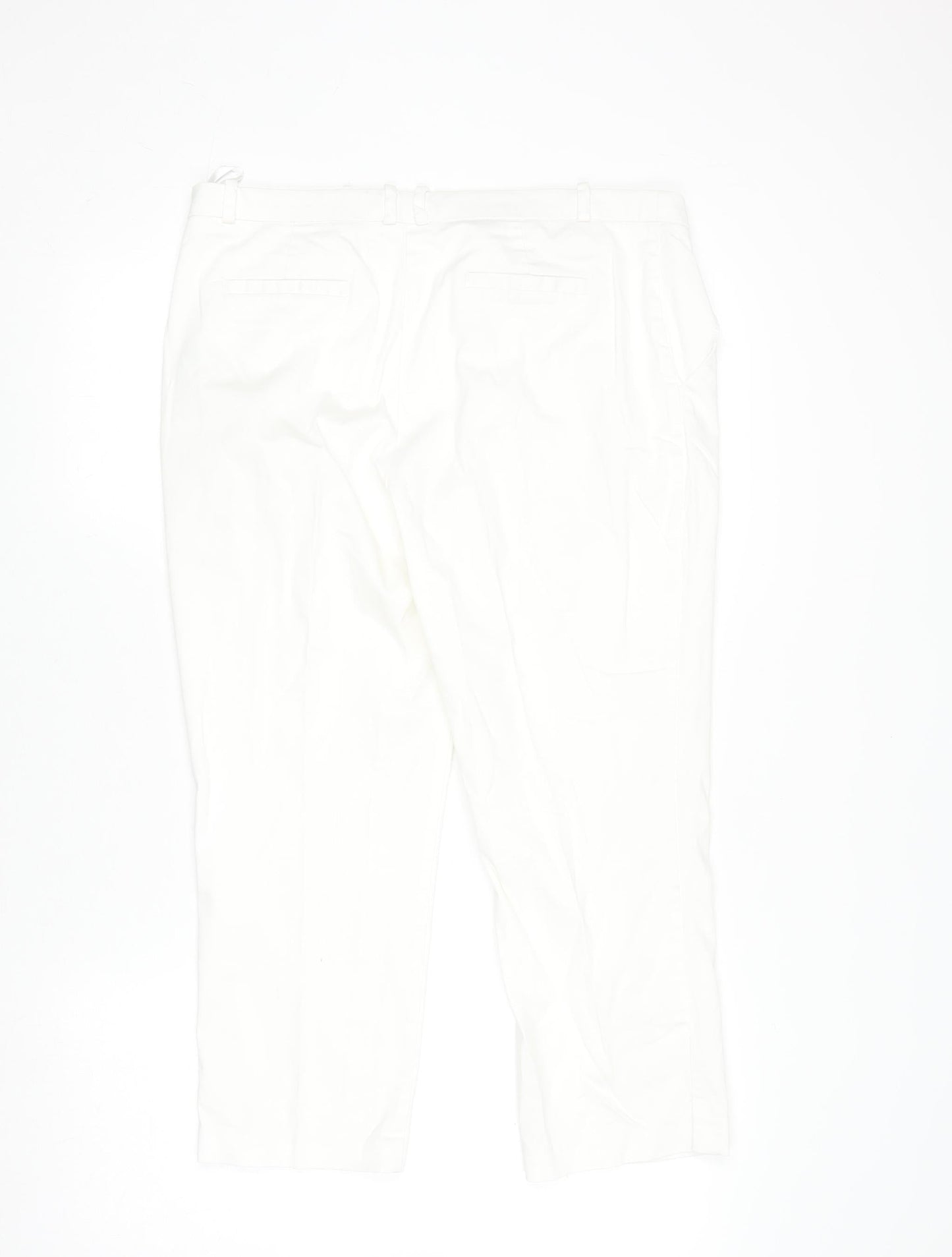 Dunnes Women’s White Chino Stretch Trousers Size 12