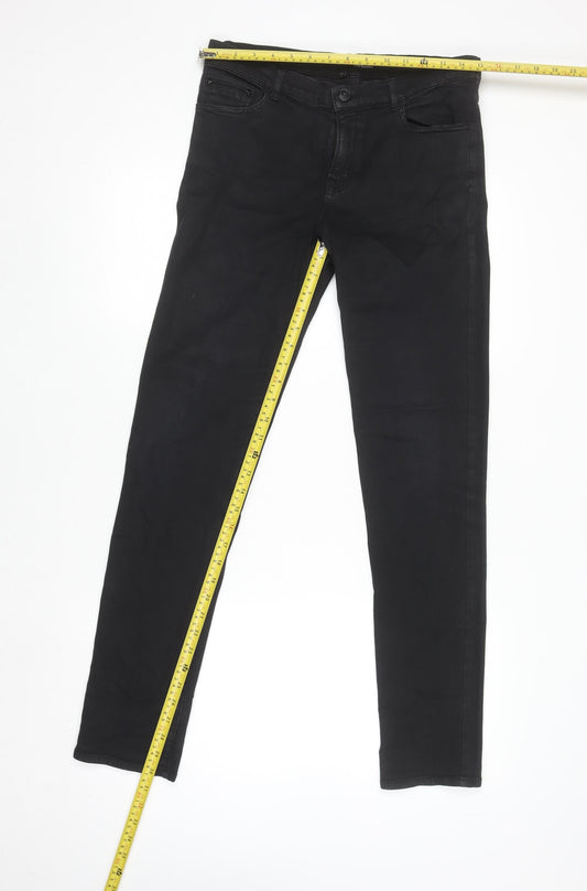 The Kooples Womens Black Skinny Jeans Size 28 Slim Fit Stretch Denim