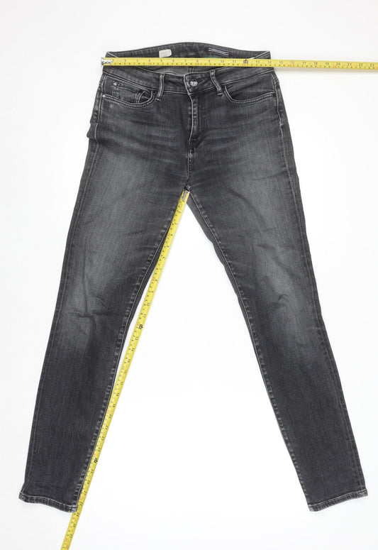 Tommy Hilfiger Men's Black Skinny Fit Jeans 28W 32L Venice HW