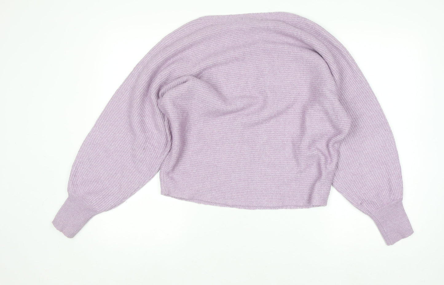 Primark Women’s Purple Chunky Knit Relaxed Fit Jumper Size S
