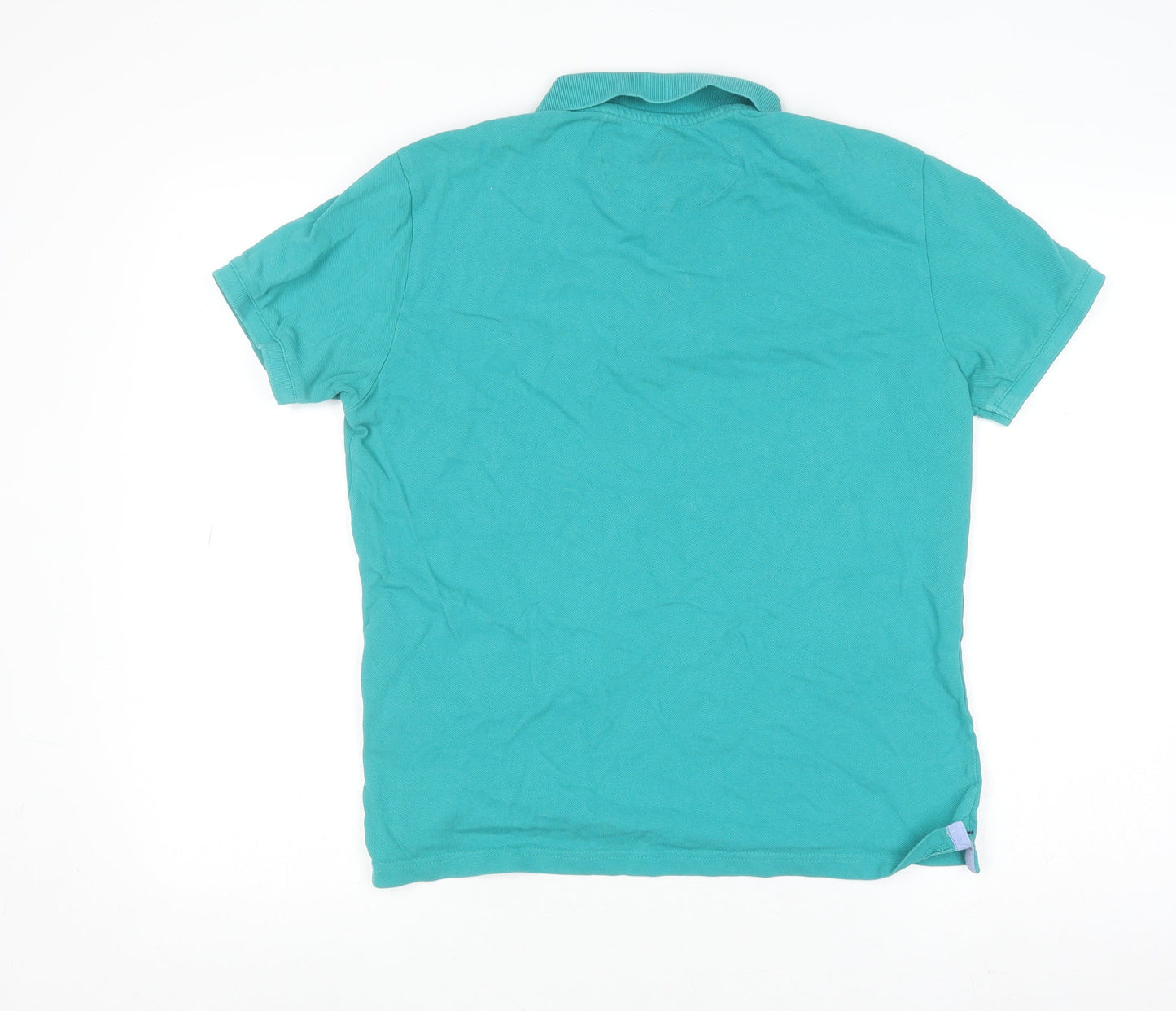 U.S. Polo Assn. Men's Green Cotton Short Sleeve Polo Shirt L