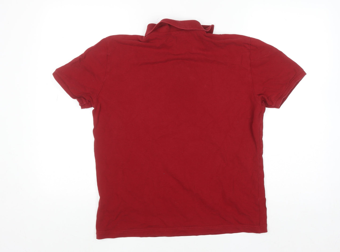 U.S. Polo Assn. Men's Red Cotton Short Sleeve Polo Shirt Size L