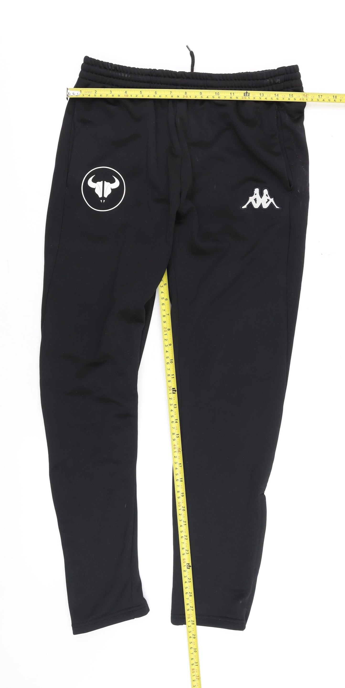 Kappa Men's Black Medium Slim Fit Track Pants