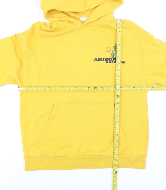 Zara Boys Yellow Arizona Roadtrip Pullover Hoodie Size 13-14 Years