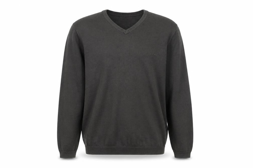 Ben Sherman Men's Brown V-Neck Wool Blend Jumper Size M