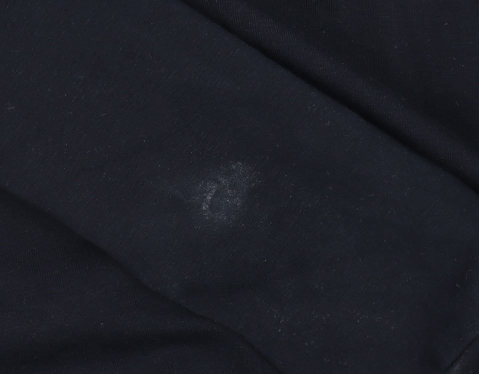 Remus Uomo Men's Black Long Sleeve Polo Shirt Size L Cotton Stretch