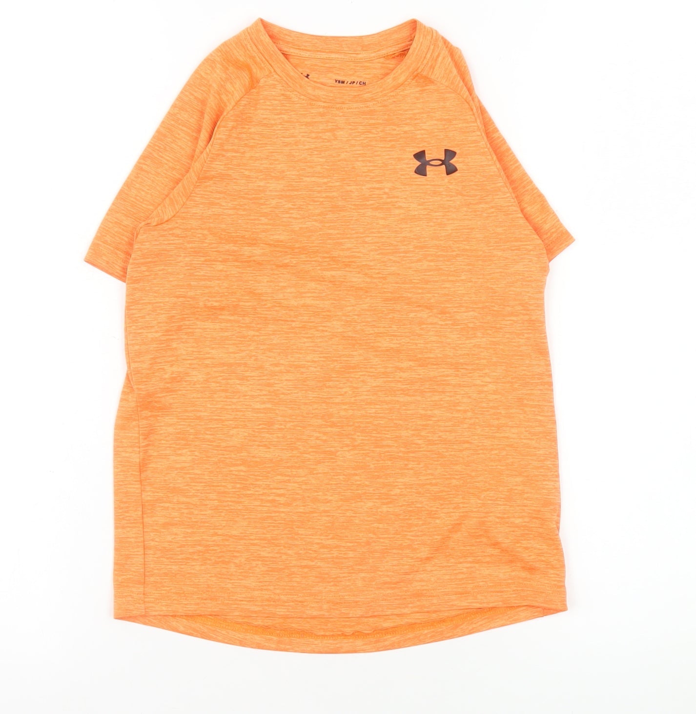 Under Armour Boys Orange Short Sleeve Performance T-Shirt Size 8 Years