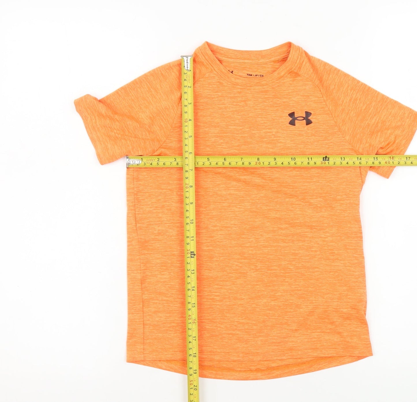 Under Armour Boys Orange Short Sleeve Performance T-Shirt Size 8 Years