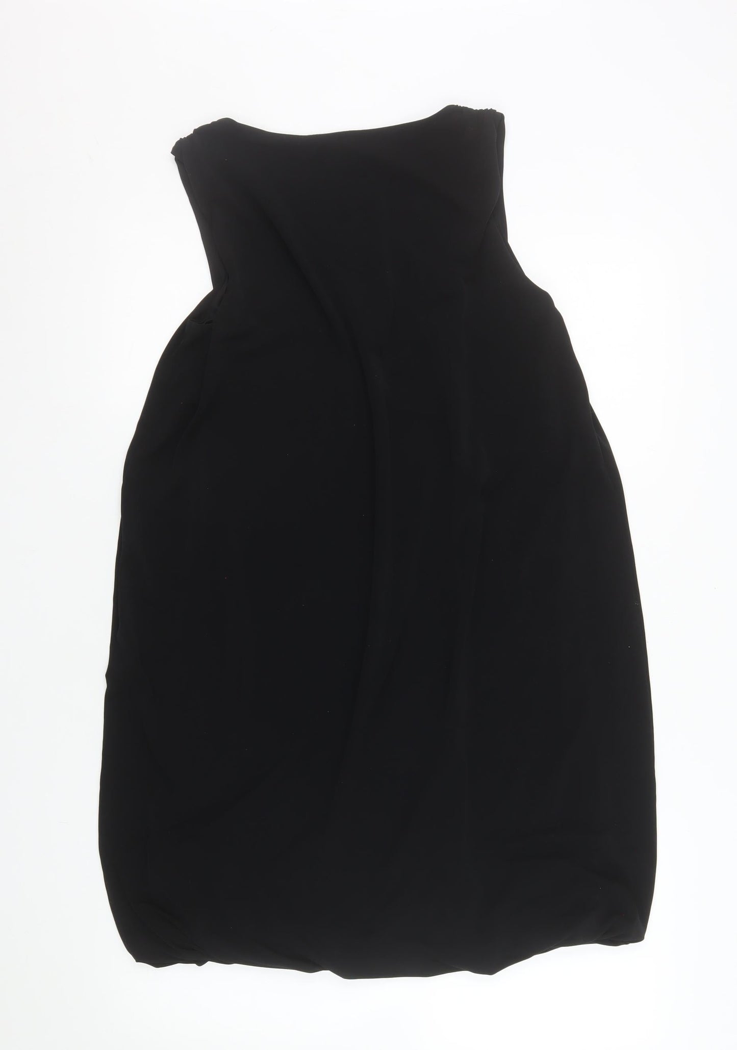 Esprit Women Black M Shift Strapless Knee Length Dress