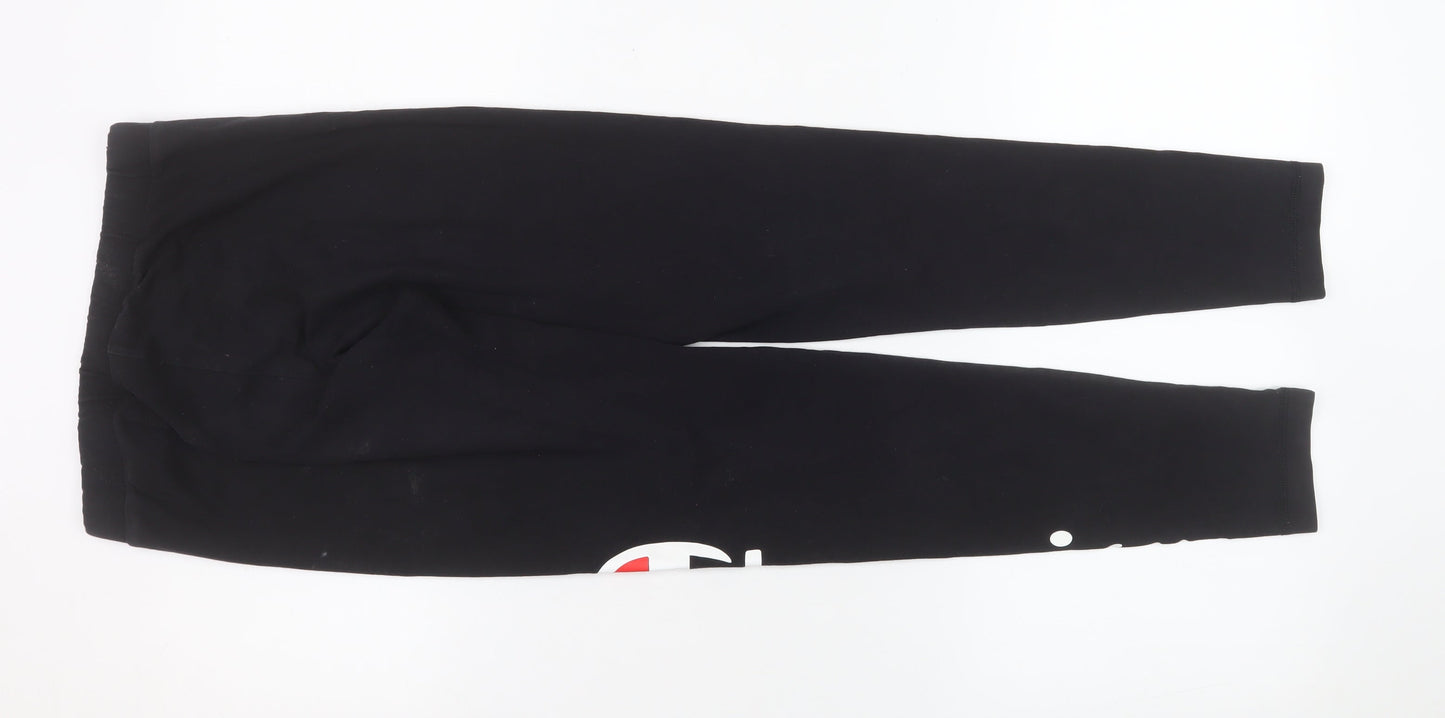 Champion Womens Black Small Leggings Slim Fit Activewear Trousers