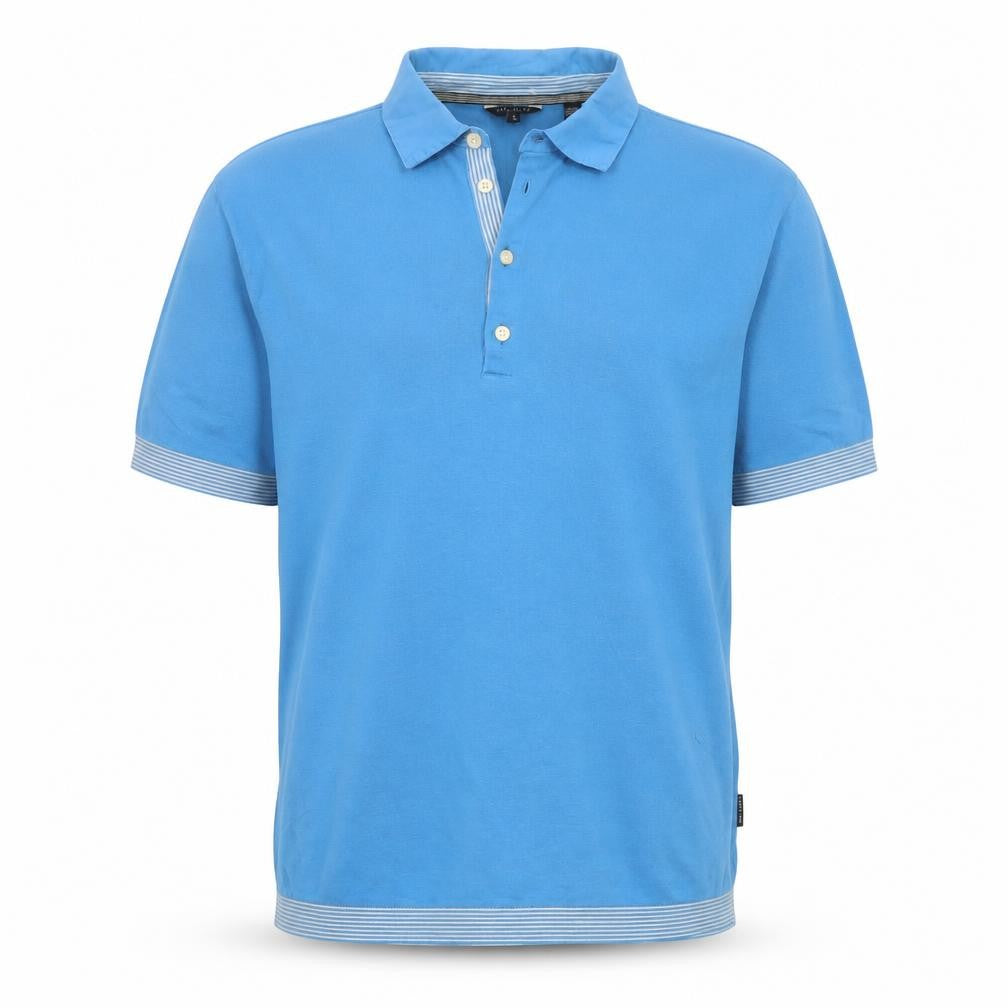 Ted Baker Men’s Blue Cotton Polo Shirt Size L Regular Fit