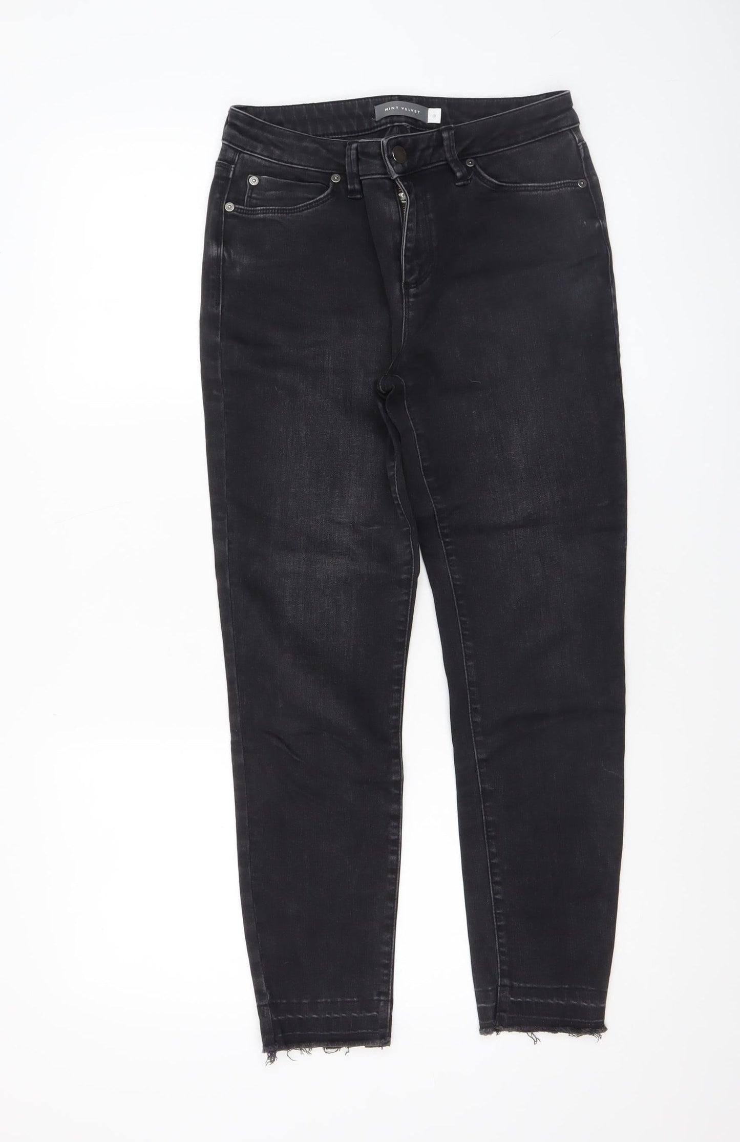 Mint Velvet Women's Black Skinny Stretch Jeans Size 12 Slim Fit