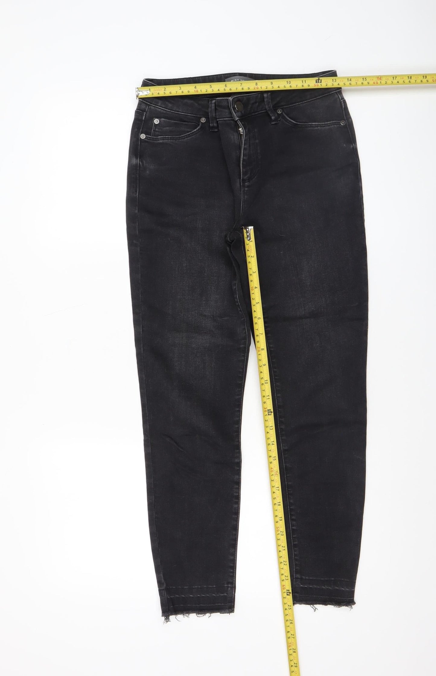 Mint Velvet Women's Black Skinny Stretch Jeans Size 12 Slim Fit