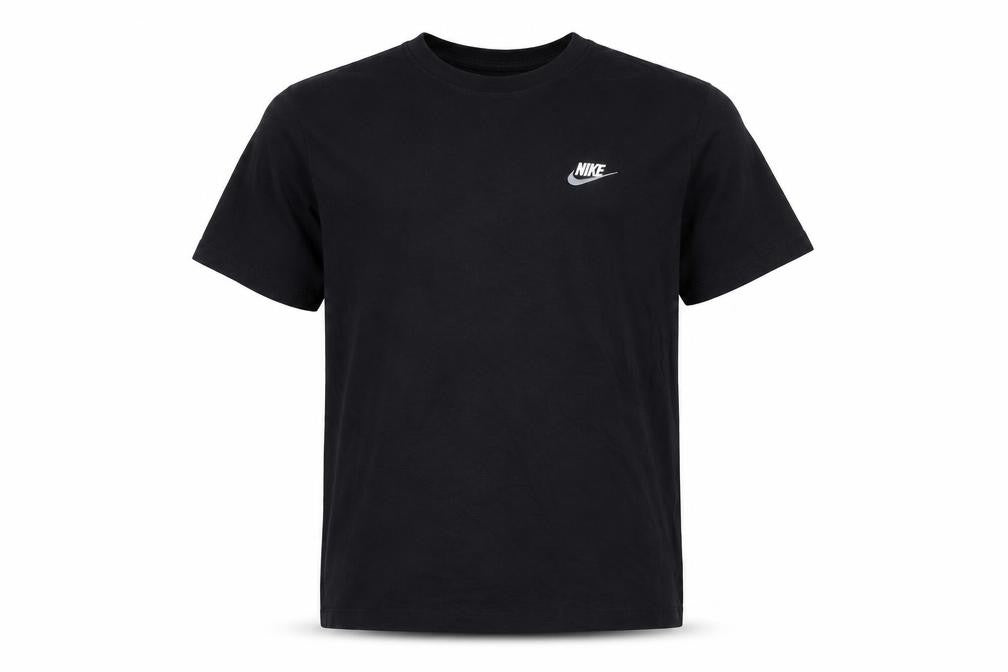 Nike Men's Black Cotton Sports T-Shirt L Regular Fit