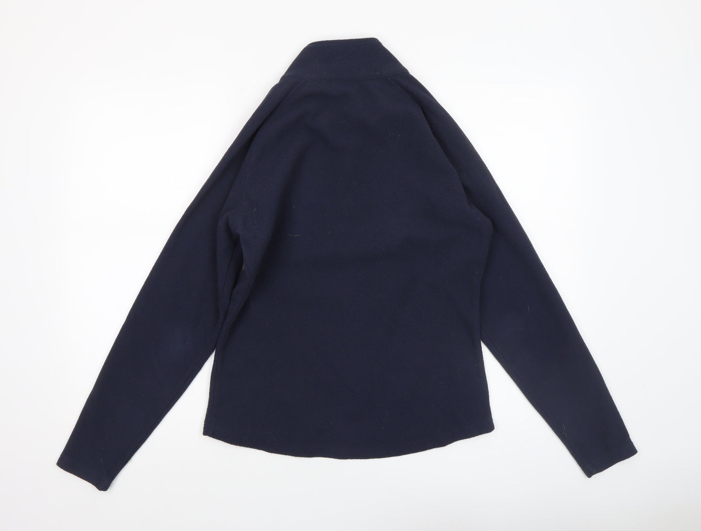 Green Lamb Women's Navy 1/2 Zip Fleece Pullover Sweatshirt UK 12