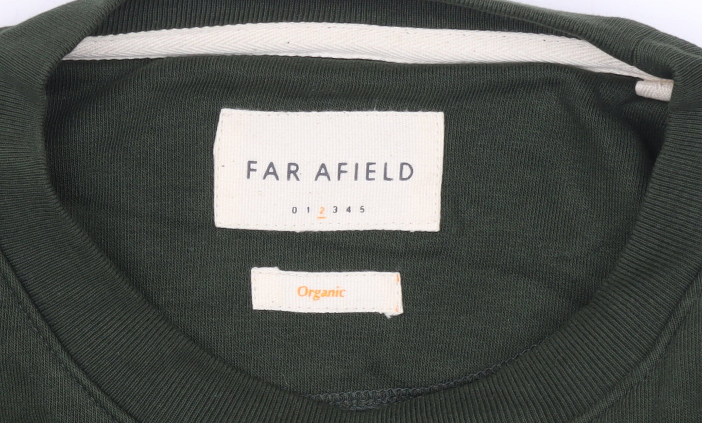 Far Afield Women Dark Green Pullover Sweatshirt Size M Organic Cotton Blend