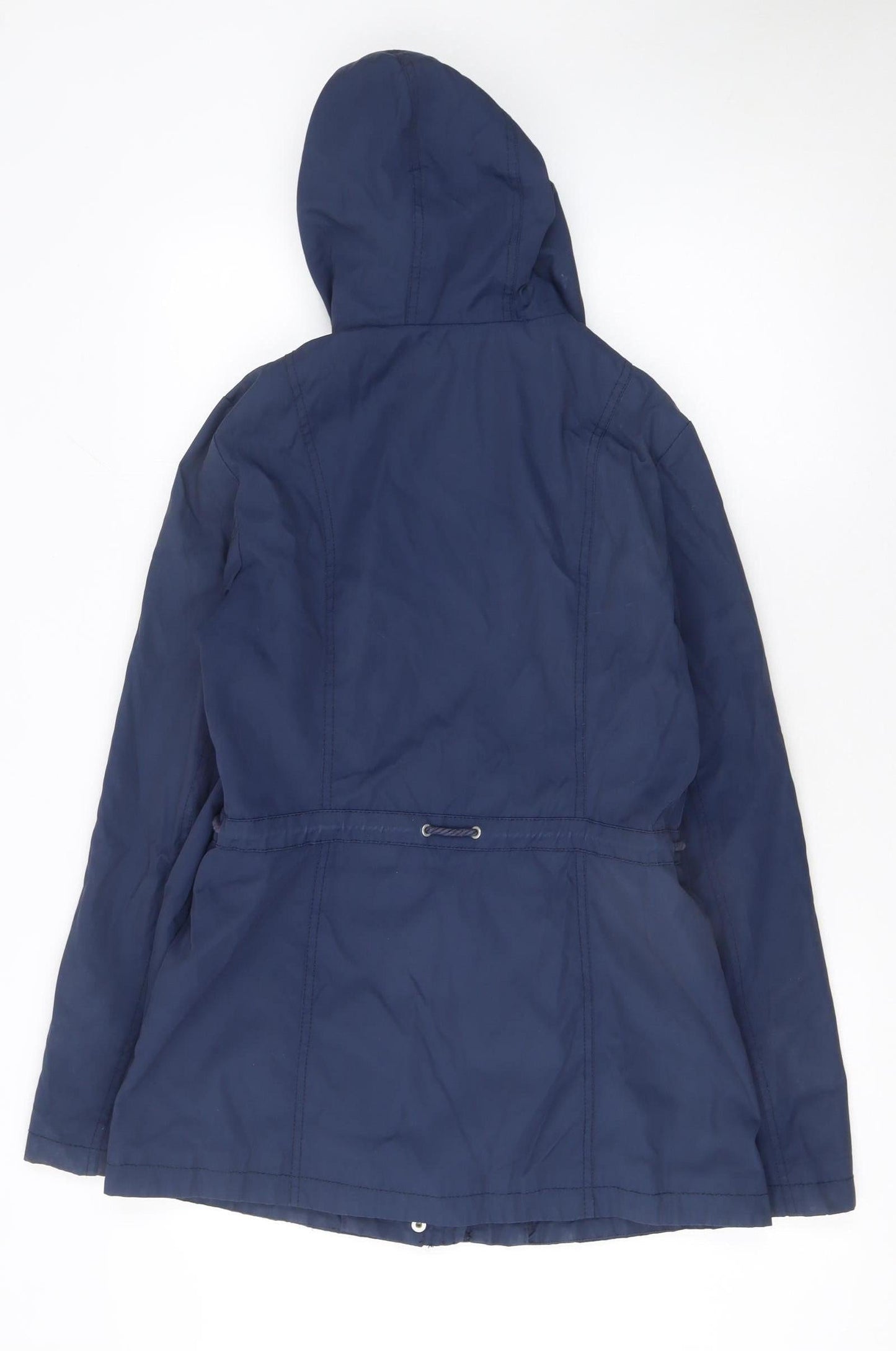 Esprit Women's Blue Mid-Length Hooded Parka Jacket Size 12