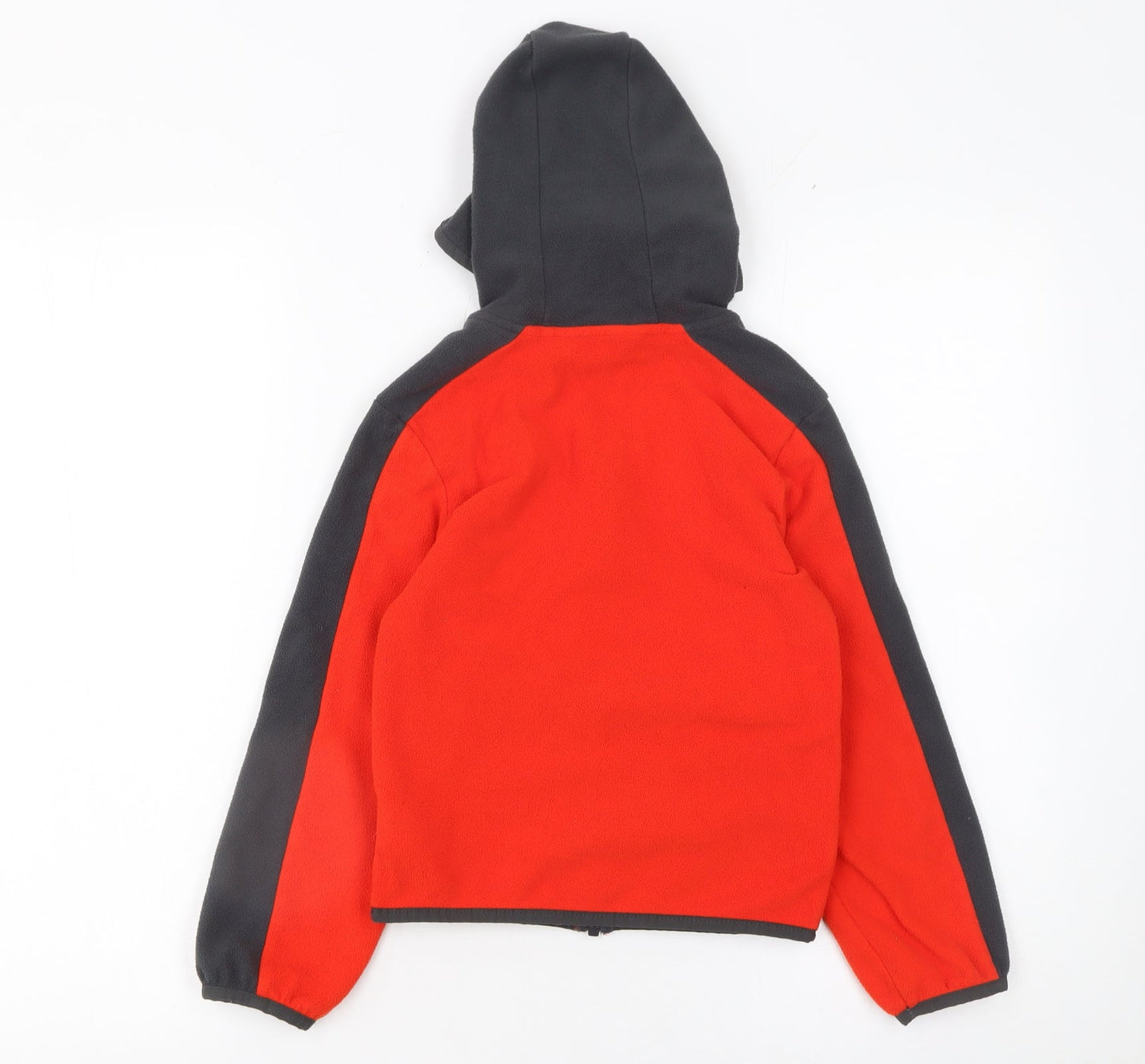 The North Face Boys Red Full Zip Fleece Hoodie Size 6 Years