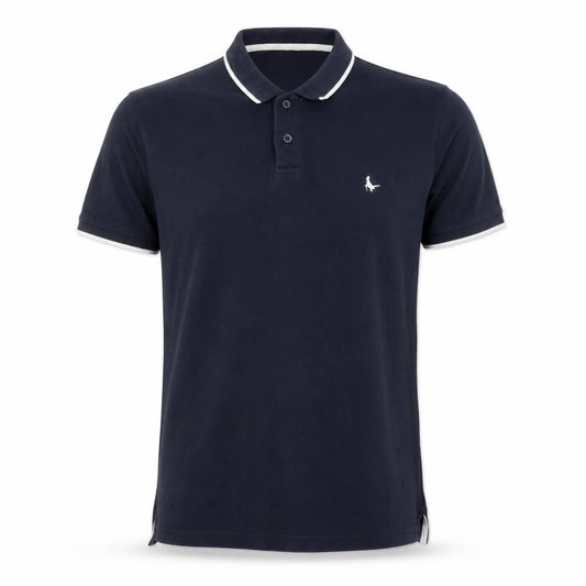 Jack Wills Men's Blue Cotton Short Sleeve Polo Shirt Size L
