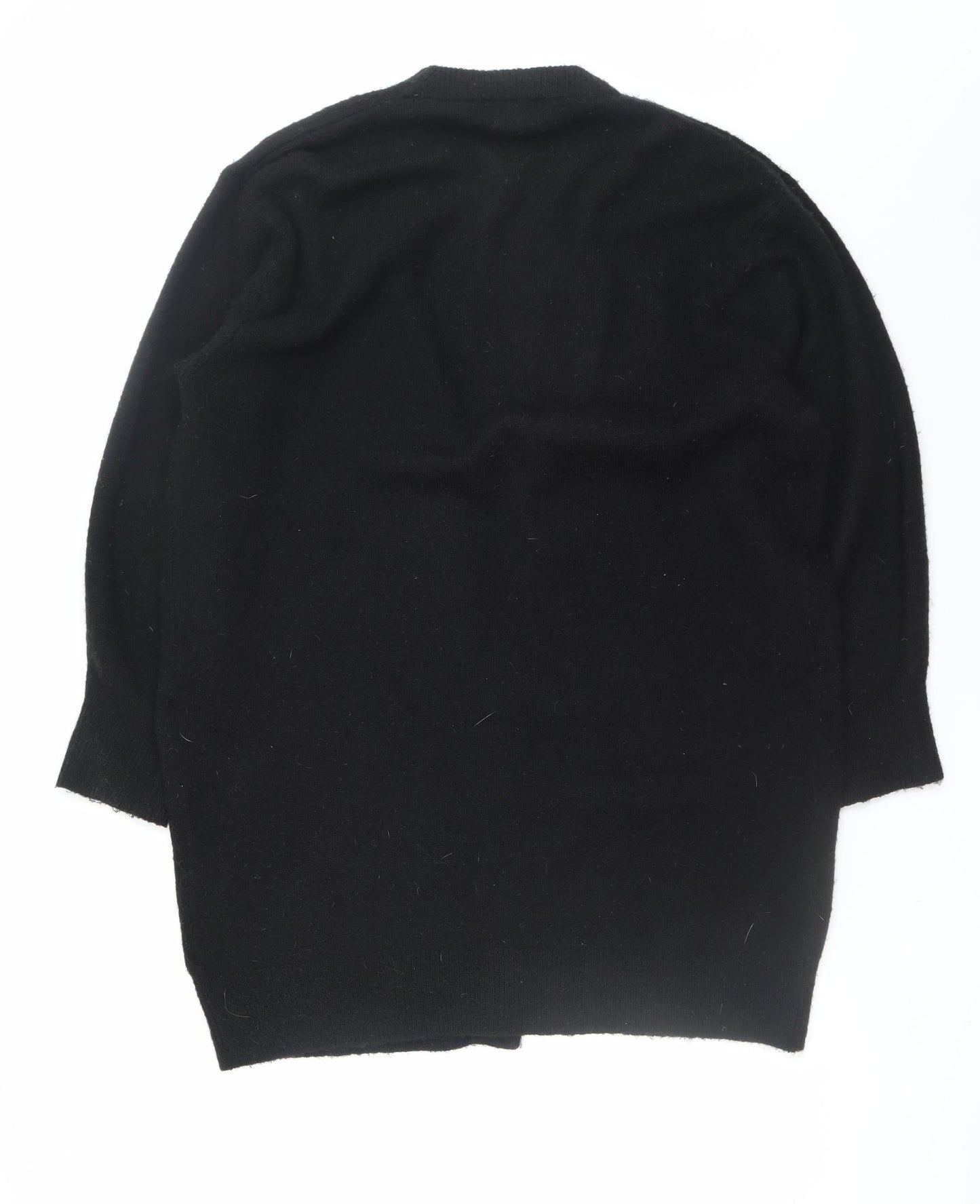 H&M Women’s Black V-Neck Long Sleeve Cardigan Size 12