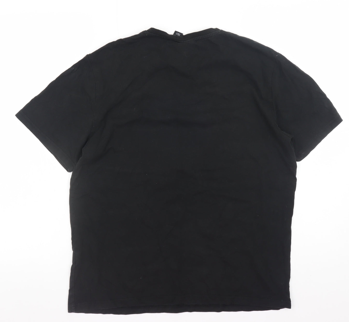Disney Women’s Black Mickey Mouse Graphic Cotton T-Shirt Size L