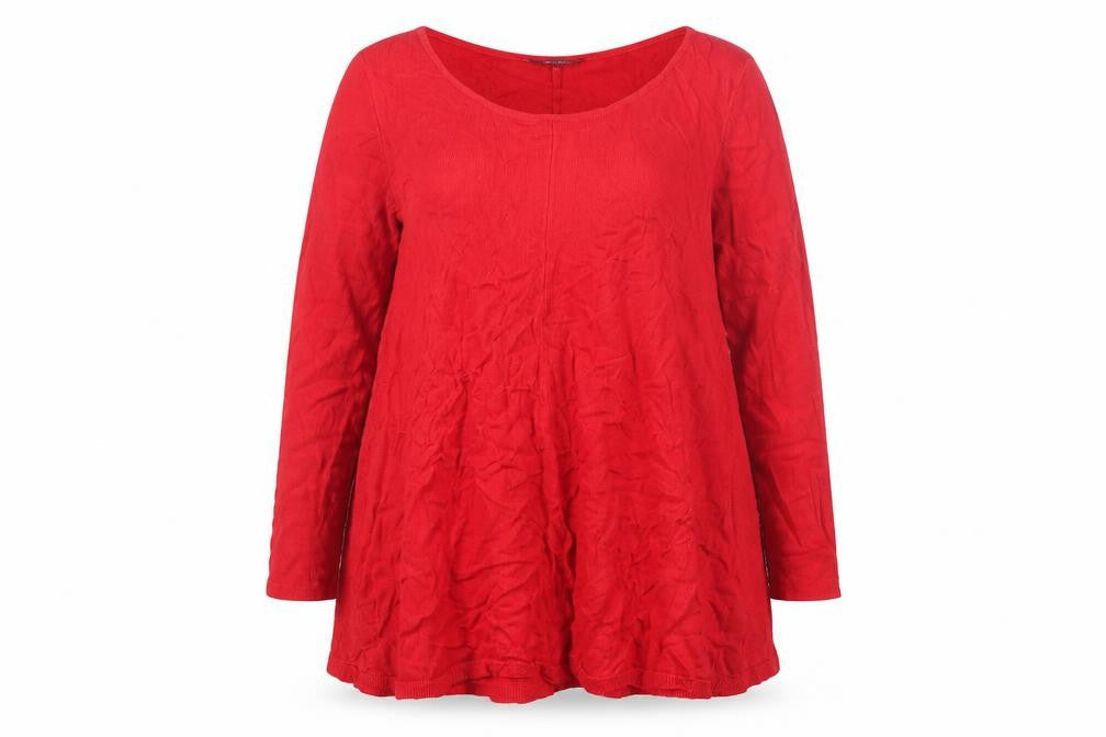 Phase Eight Women Red Size 16 Knit Shift Dress Long Sleeve