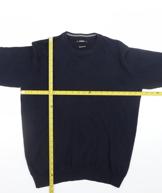 Dunnes Men’s Blue Cotton Crew Neck Jumper Size M