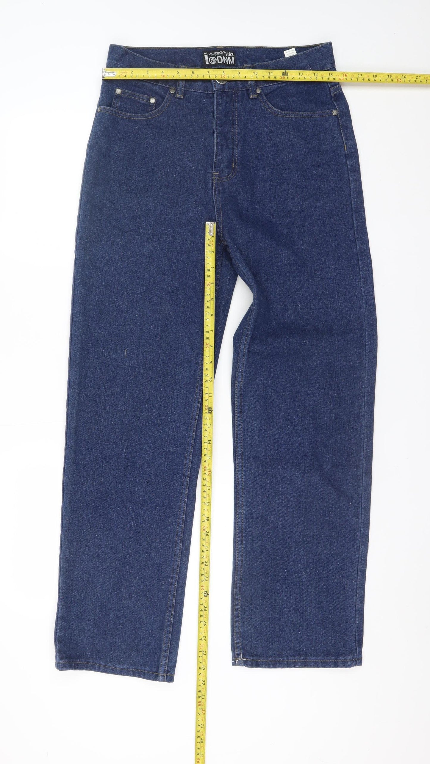 Dunnes Women Blue Straight Leg Jeans Size 12 30in Waist 30in Leg
