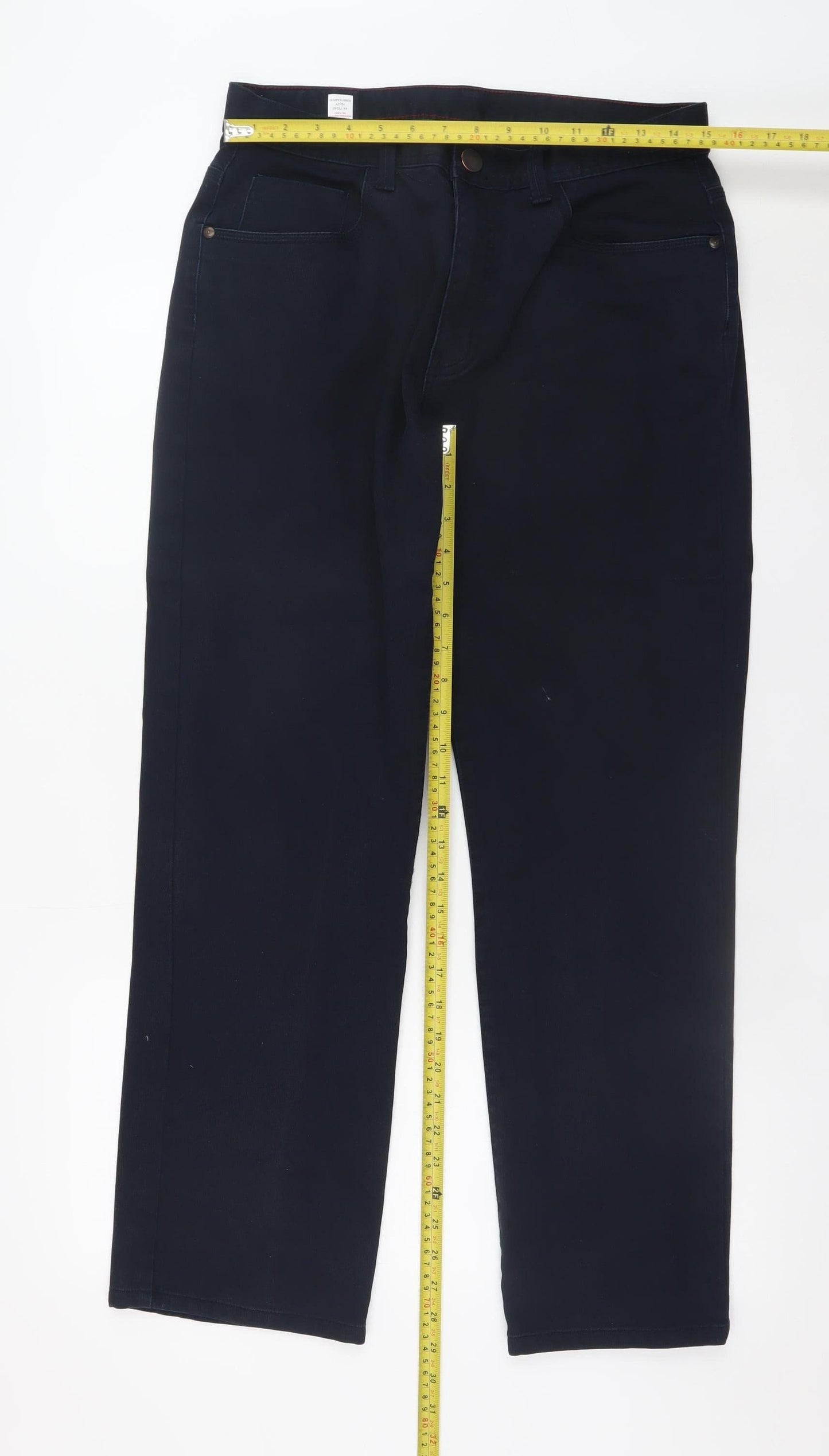 St Bernard for Dunnes Stores Men's Blue Chino Trousers 32W 30L Stretch Cotton