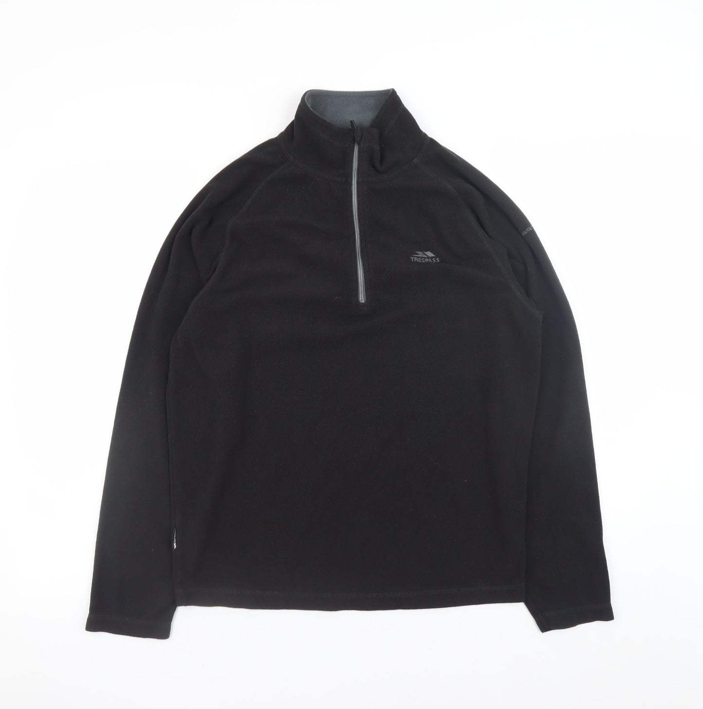 Trespass Men's Black Small Fleece 1/4 Zip Pullover Sweatshirt