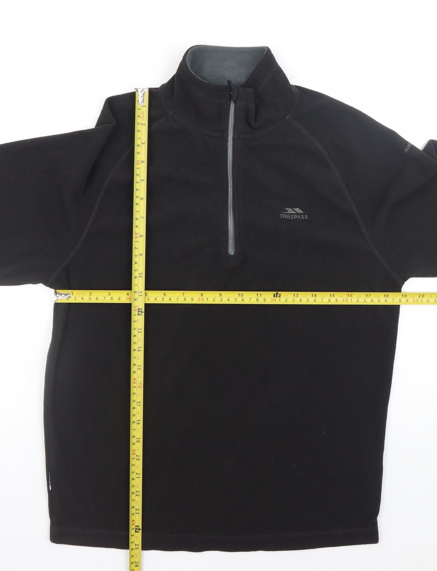 Trespass Men's Black Small Fleece 1/4 Zip Pullover Sweatshirt