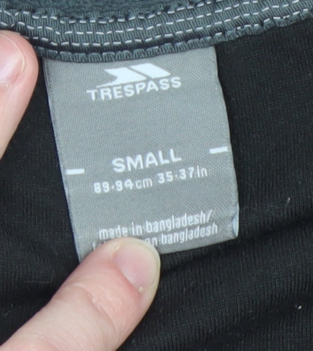 Trespass Men's Black Small Fleece 1/4 Zip Pullover Sweatshirt
