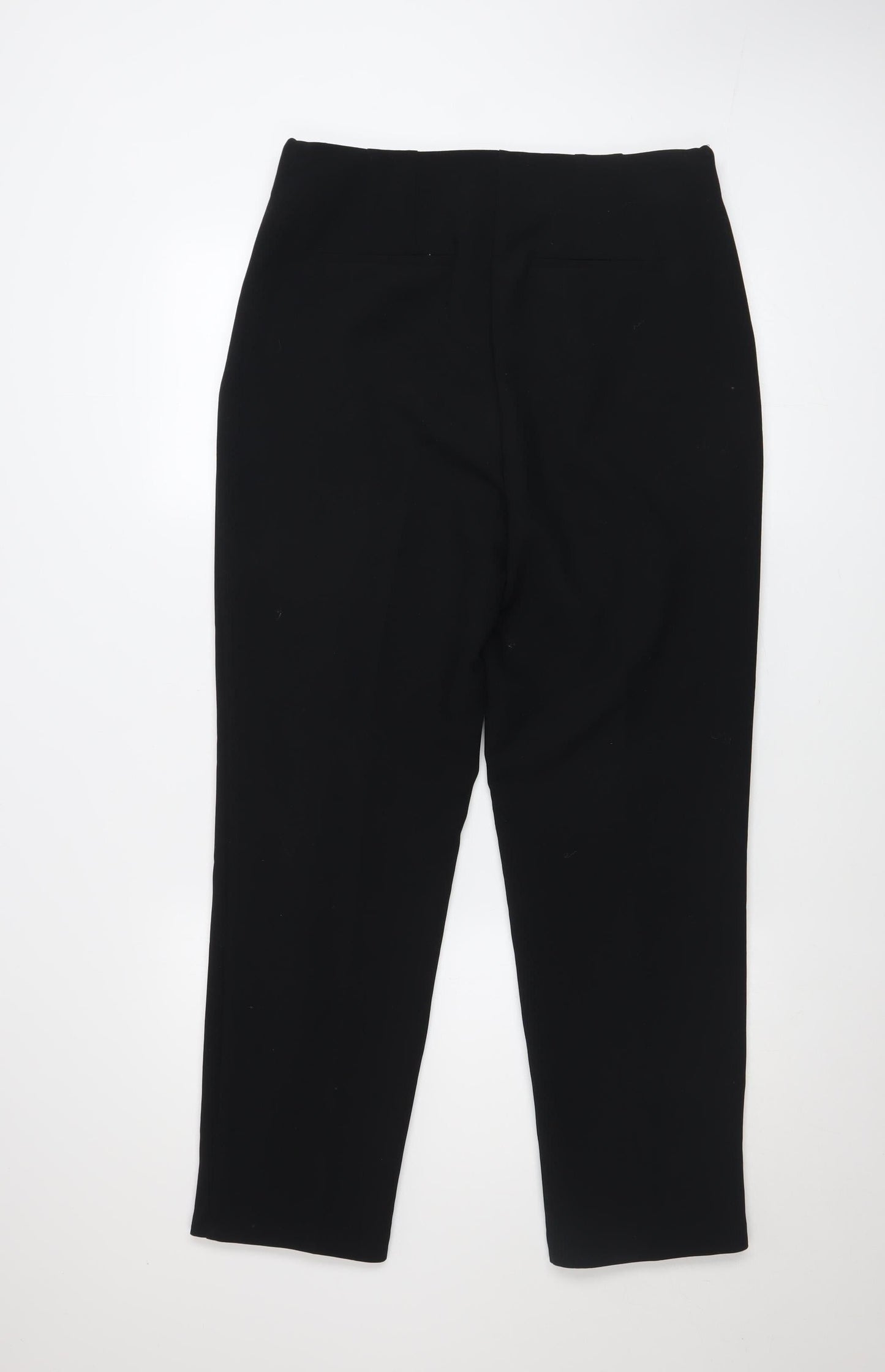 Gallery Women’s Black Cropped Trousers Size 12 Stretch Twill Workwear