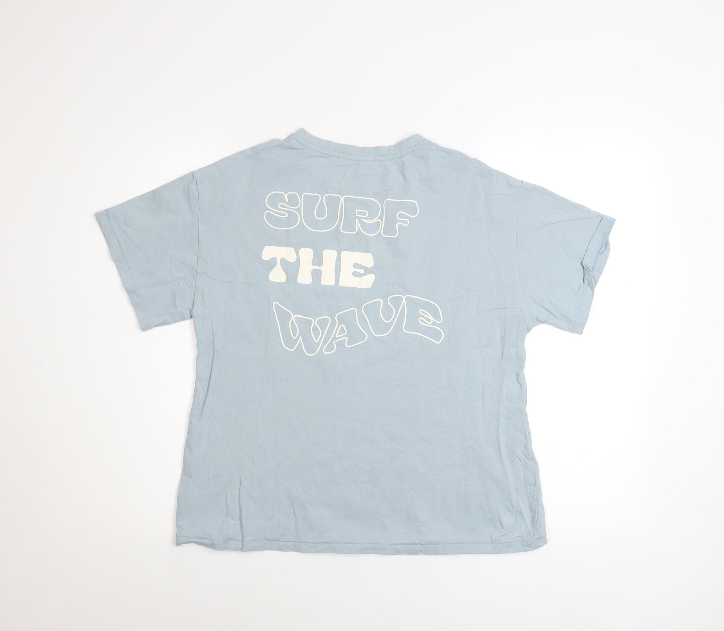 Next Girls Blue Surf The Wave Cotton T-Shirt 13 Years Regular Fit