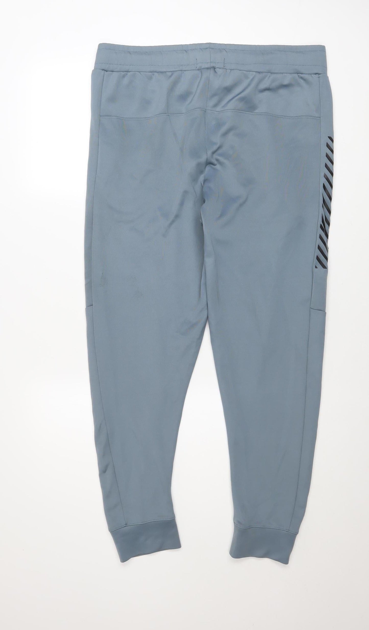 Urban Dominance Men's Blue Stretch Joggers L Slim Fit Activewear Trousers