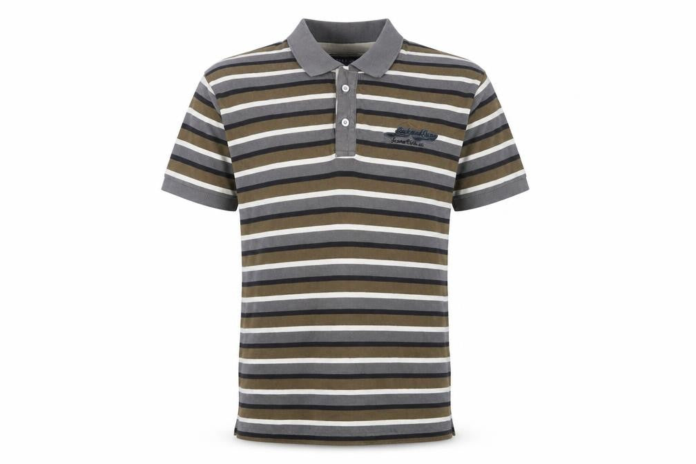 Jack & Jones Men's Multicoloured Striped Polo Shirt Size L