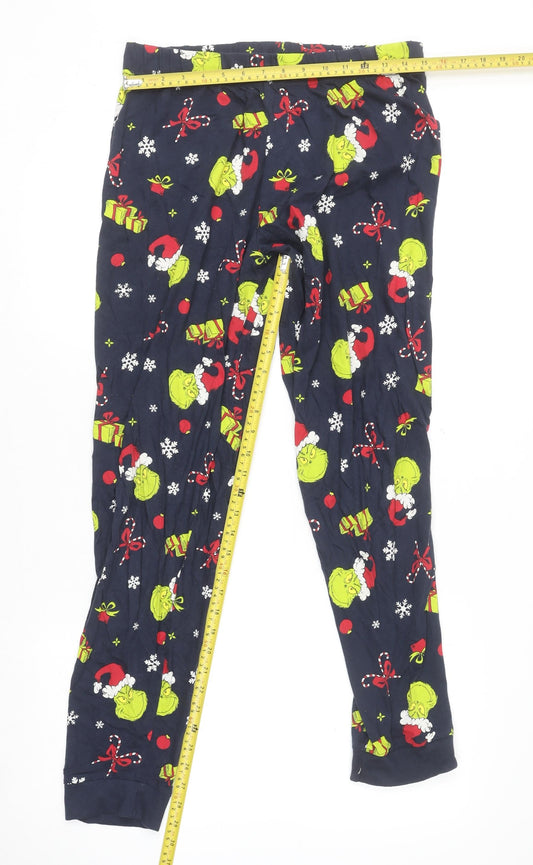 Primark Women’s Blue The Grinch Christmas Pyjama Pants Size 10-12