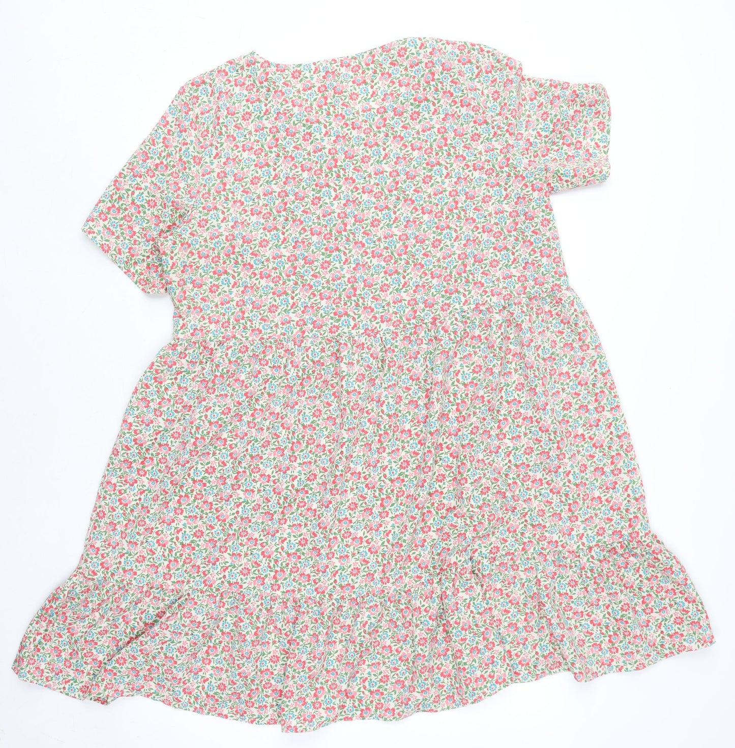 Pieces Women Multicoloured Floral A-Line Knee Length Dress L