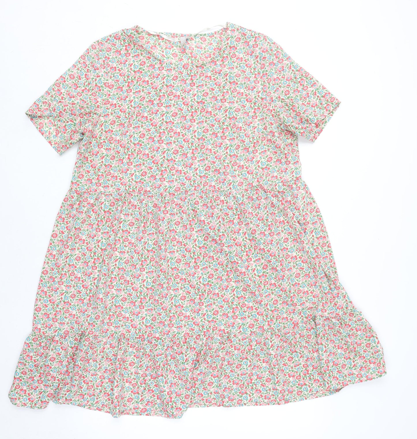 Pieces Women Multicoloured Floral A-Line Knee Length Dress L